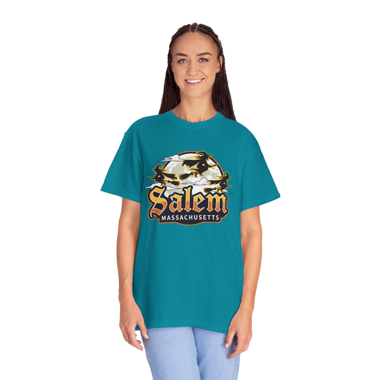 SALEM LOGO Unisex Garment-Dyed T-shirt