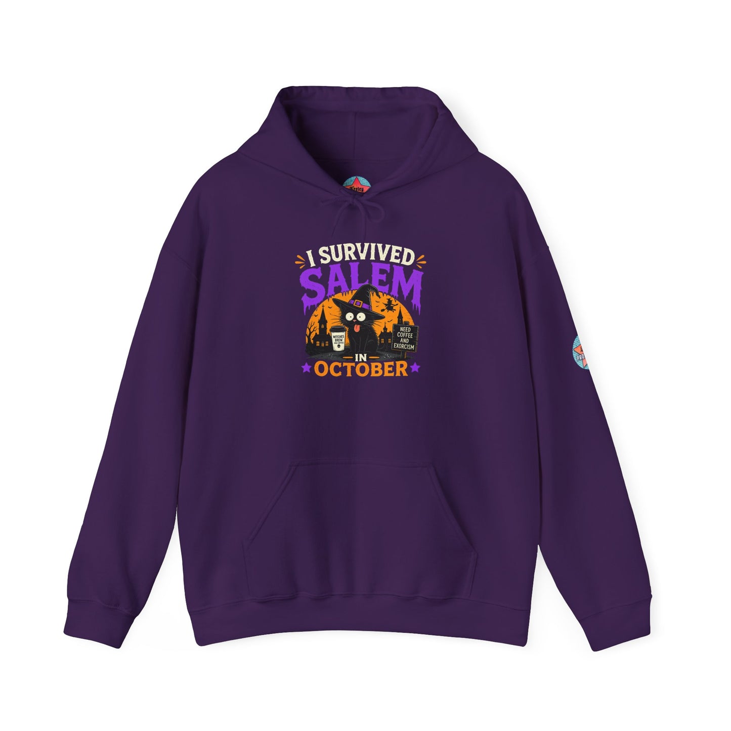 Survived Salem Cat - Unisex Heavy Blend™ Hooded Sweatshirt