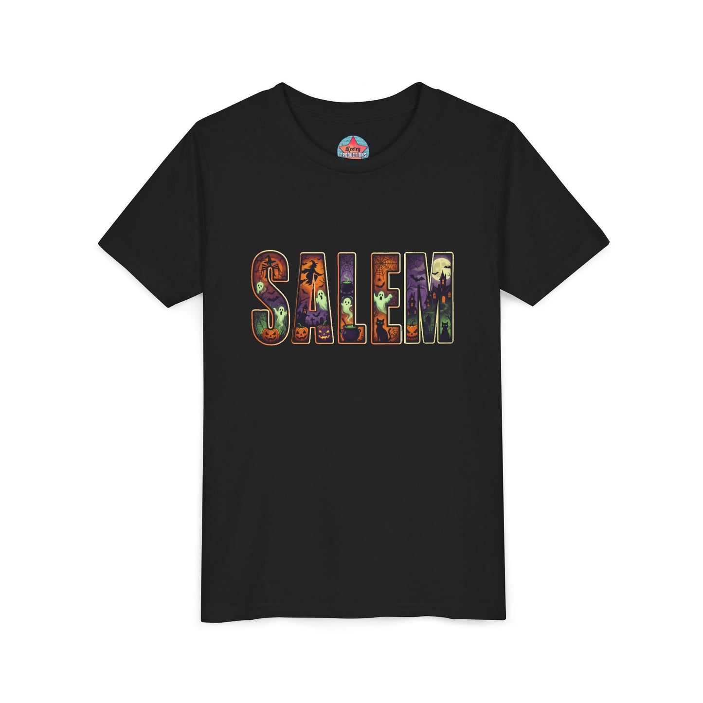 SALEM SPOOKY Youth Short Sleeve Tshirt (More Colors)