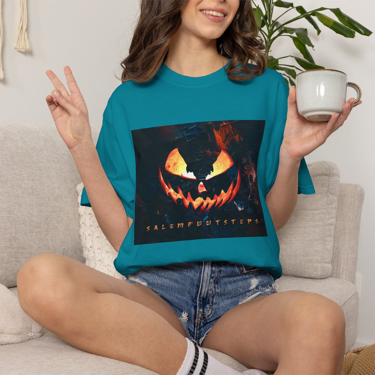 MIDNIGHT PUMPKIN Unisex Garment-Dyed T-shirt