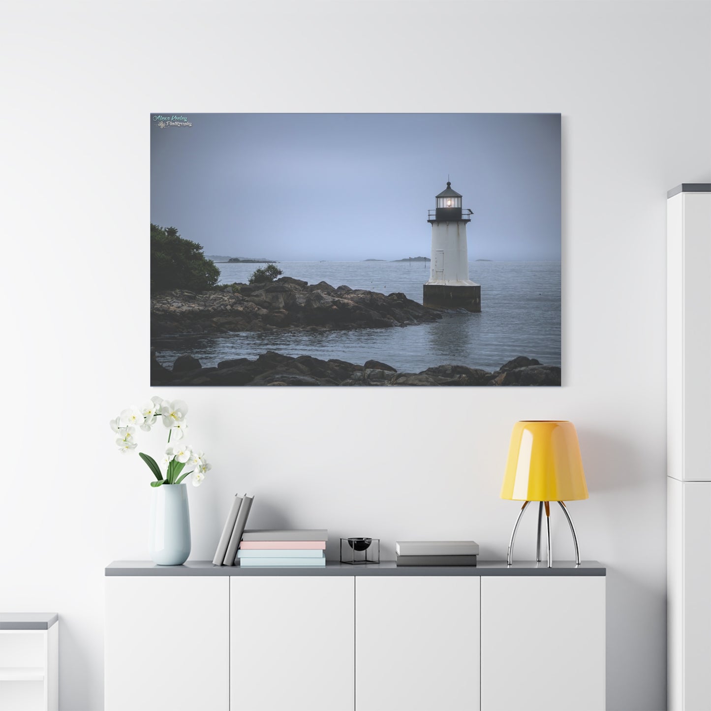 Winter Island Light - Matte Canvas, Stretched, 1.25"