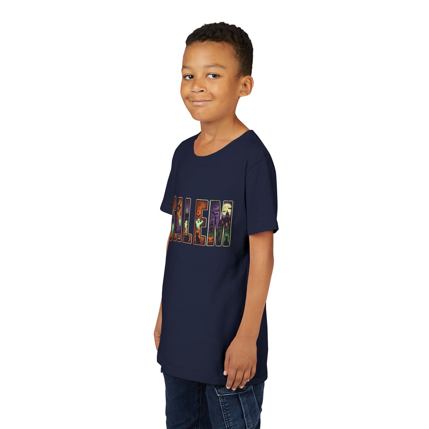 SALEM SPOOKY Youth Short Sleeve Tshirt (More Colors)