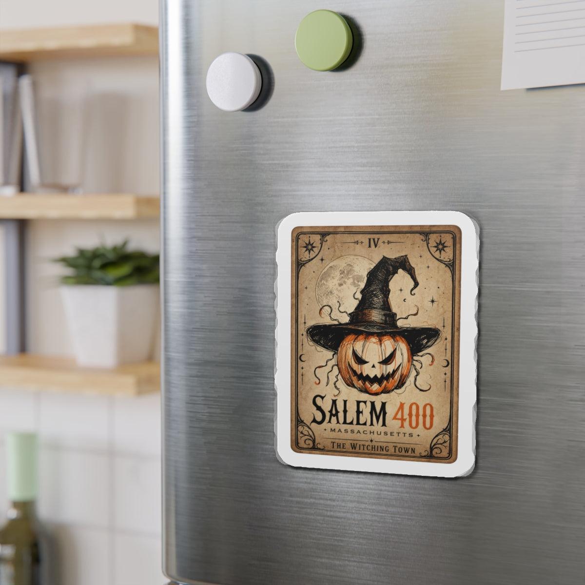 PUNKIN TAROT Die-Cut Magnets – alternate view | SalemFootsteps