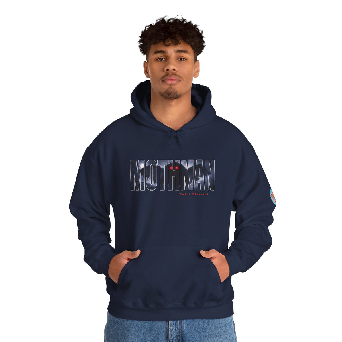 MOTHMAN LURKS Unisex Heavy Blend™ Hooded Sweatshirt