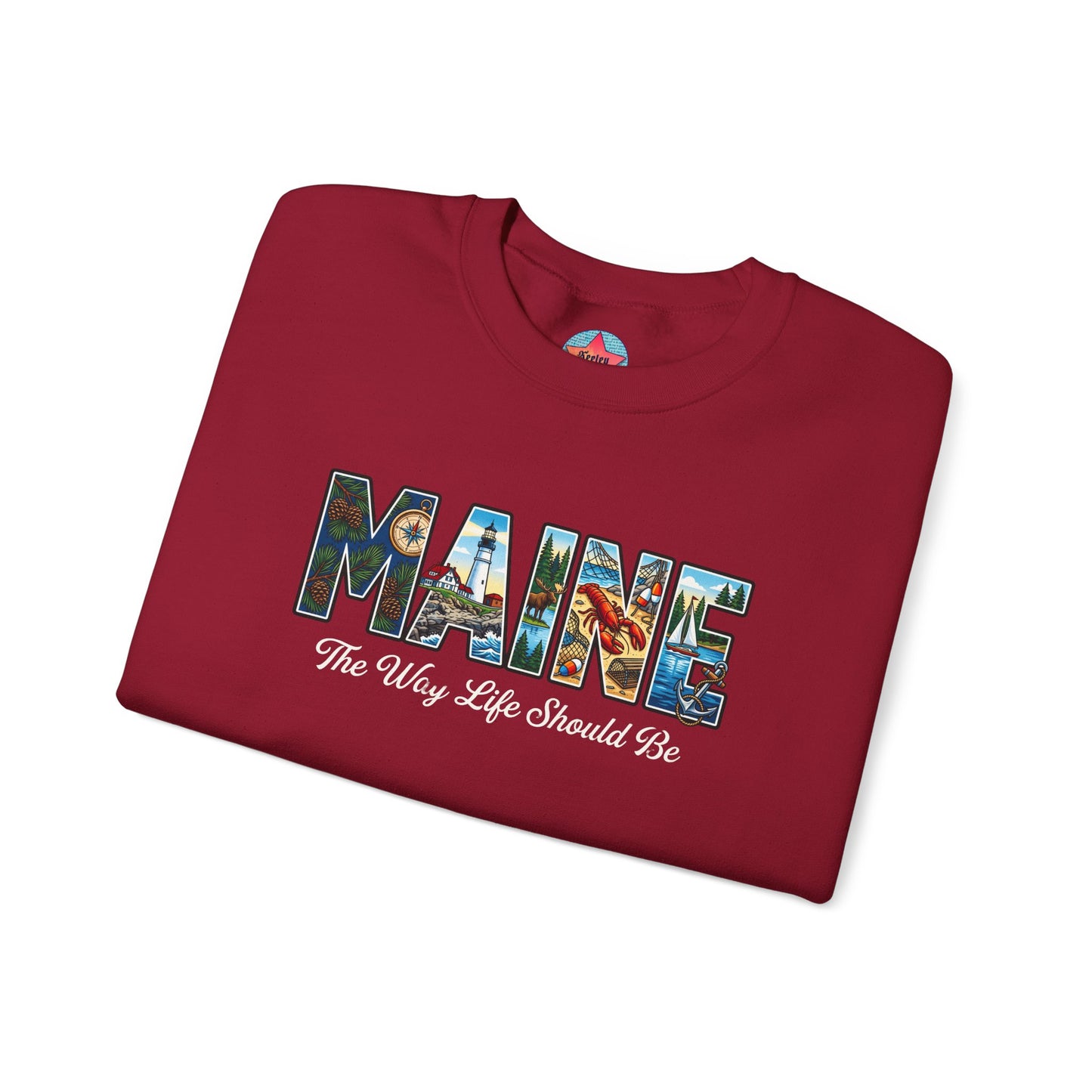 MAINE: The Way Life Should Be - Unisex Heavy Blend™ Crewneck Sweatshirt