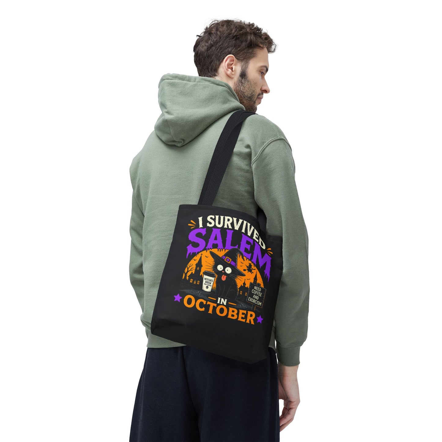 Survived Salem Cat - Tote Bag (AOP)