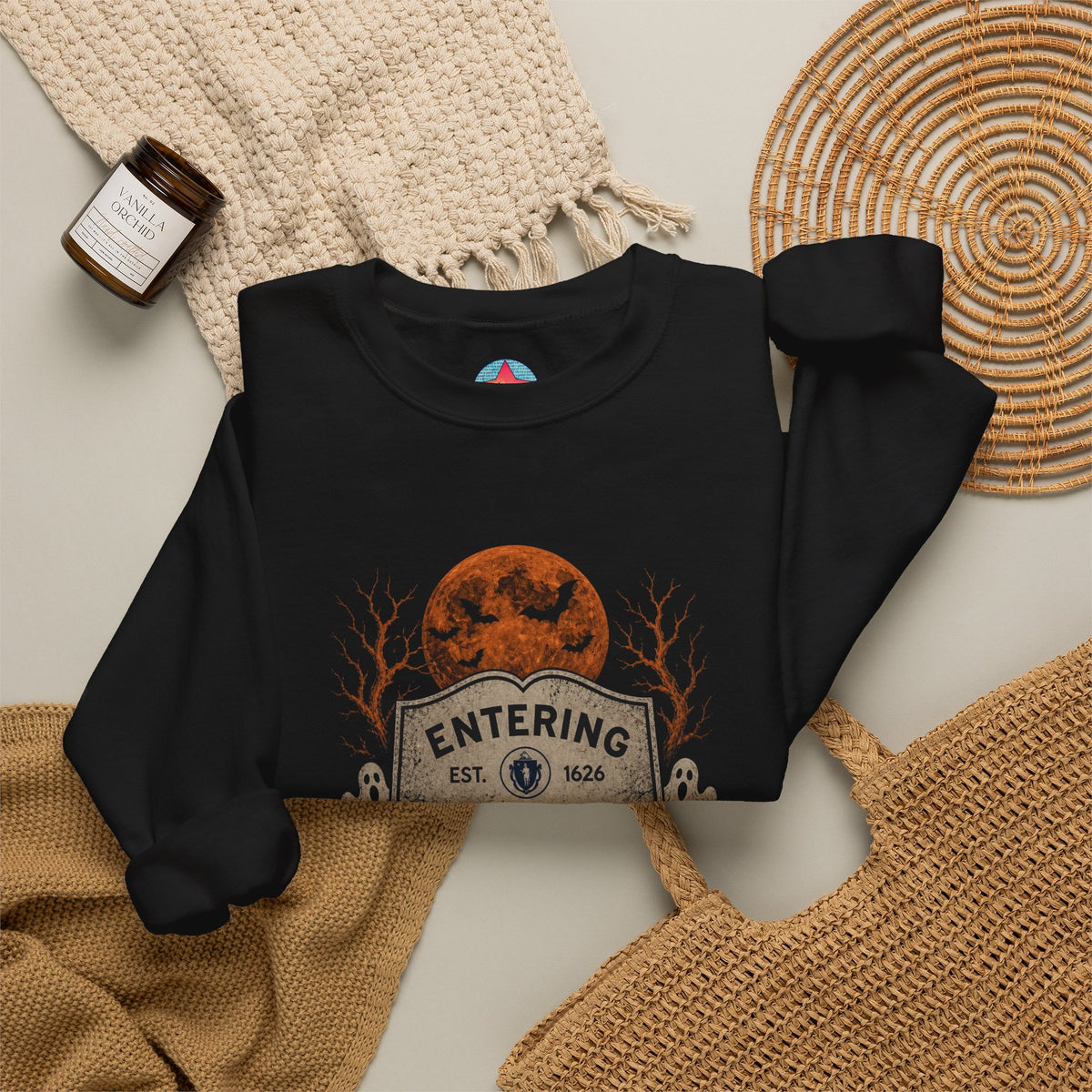 Halloween Entering Salem Unisex Heavy Blend™ Crewneck Sweatshirt