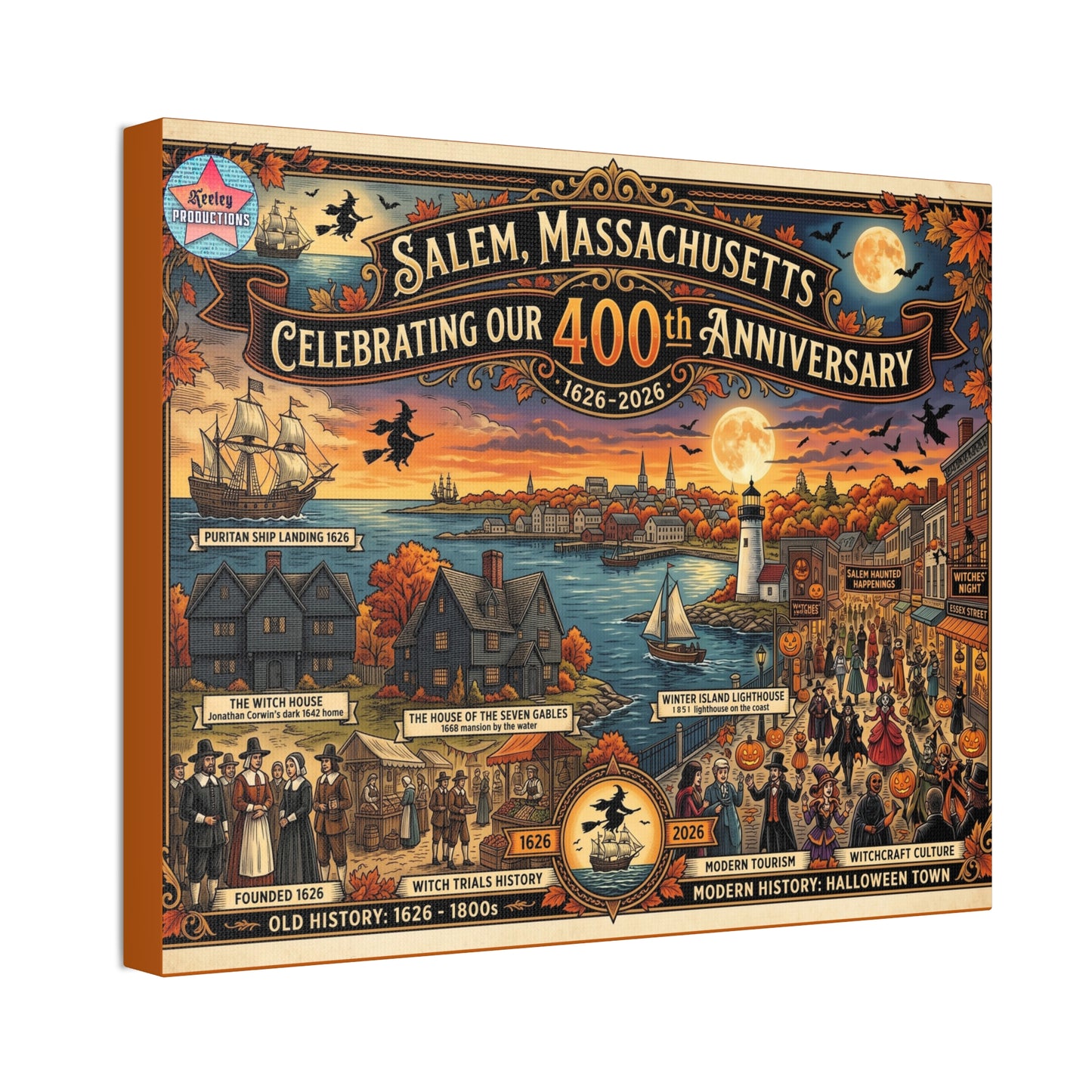 Salem 400 Canvas Stretched, 1.5''