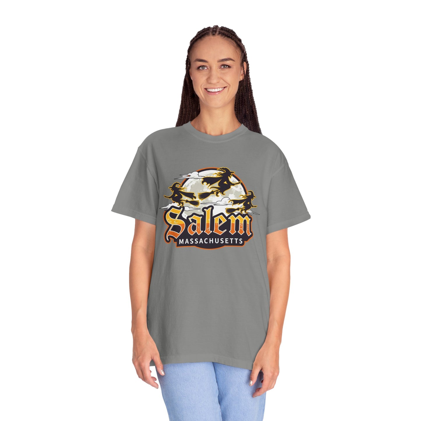 SALEM LOGO Unisex Garment-Dyed T-shirt