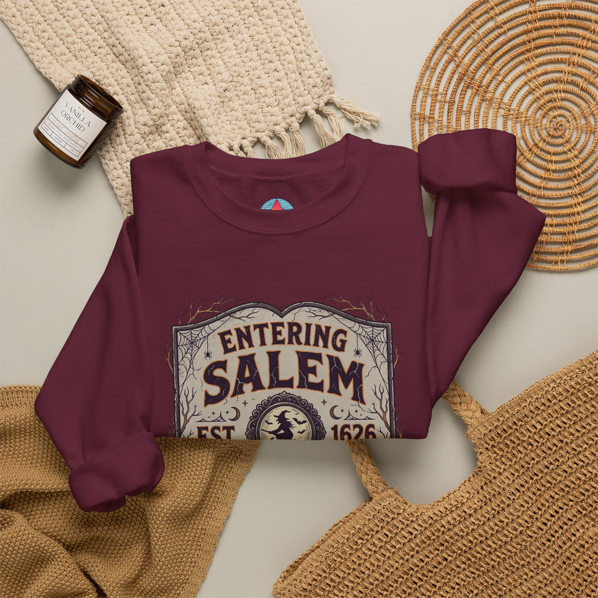 Spooky Entering Salem Unisex Heavy Blend™ Crewneck Sweatshirt
