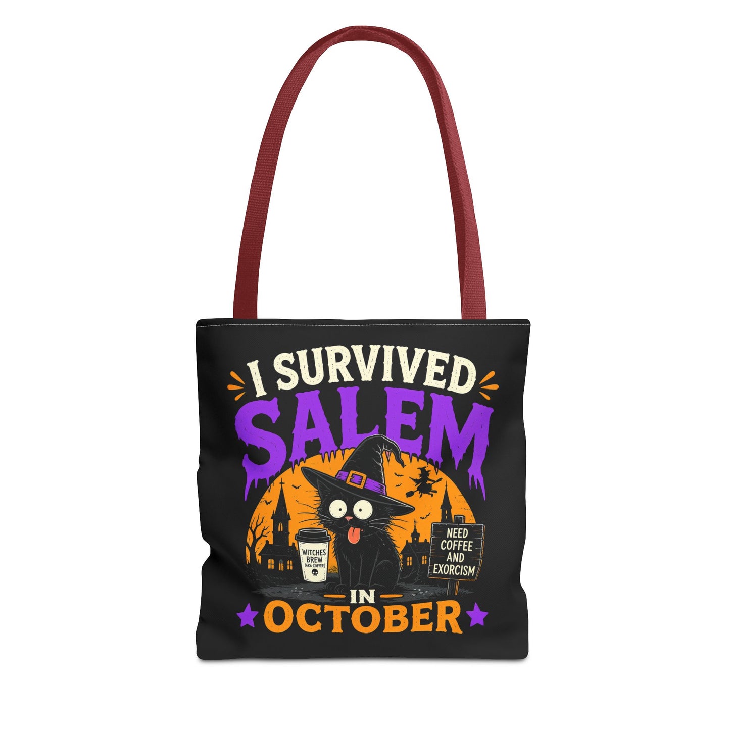 Survived Salem Cat - Tote Bag (AOP)