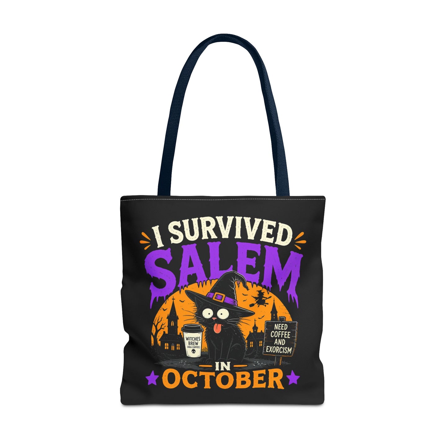 Survived Salem Cat - Tote Bag (AOP)