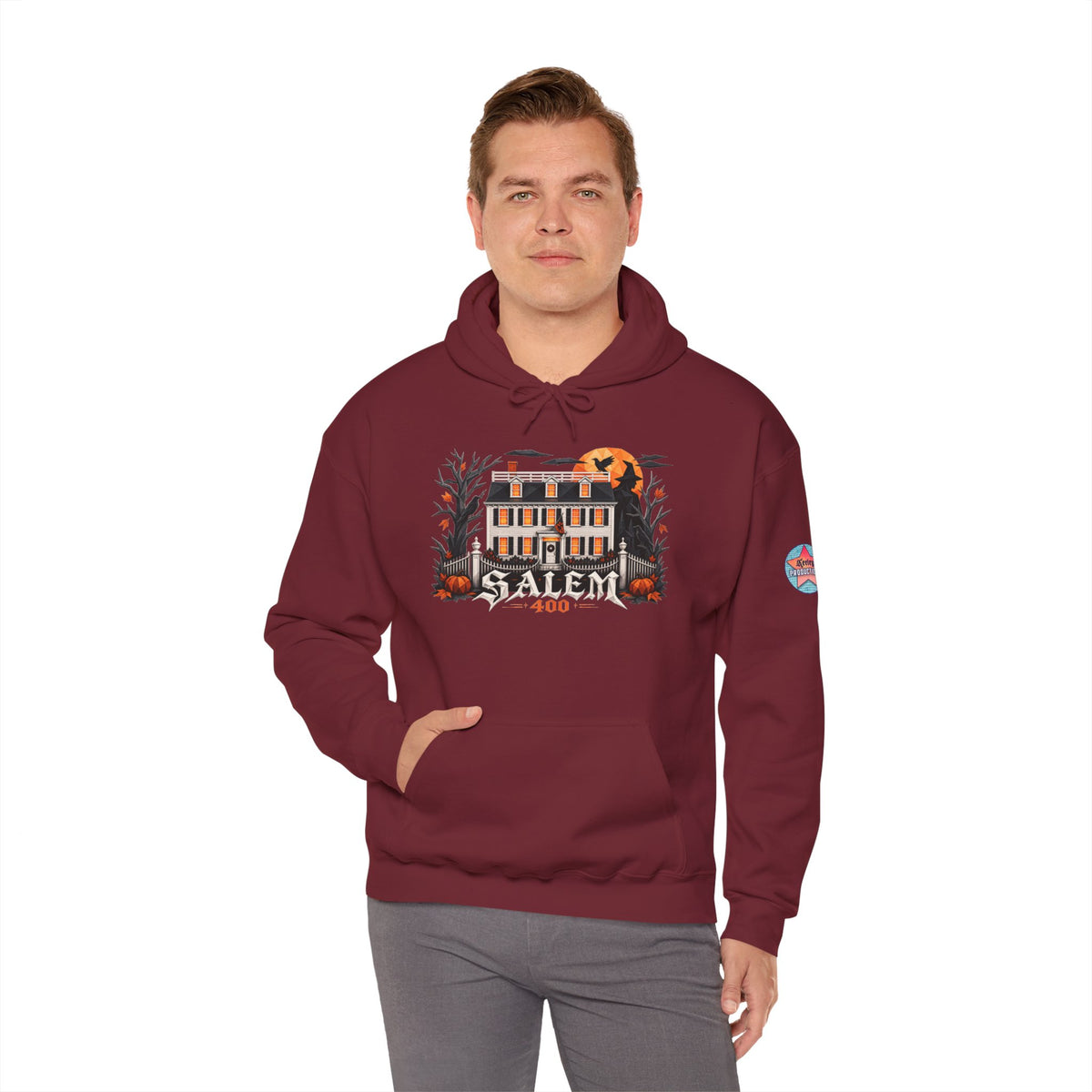 Salem 400 Ropes Mansion - Unisex Heavy Blend™ Hooded Sweatshirt