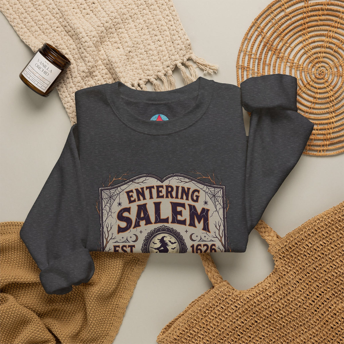 Spooky Entering Salem Unisex Heavy Blend™ Crewneck Sweatshirt