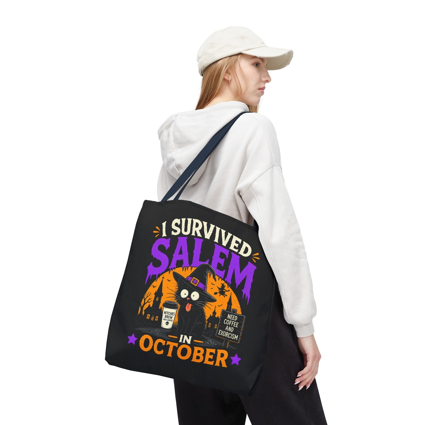 Survived Salem Cat - Tote Bag (AOP)