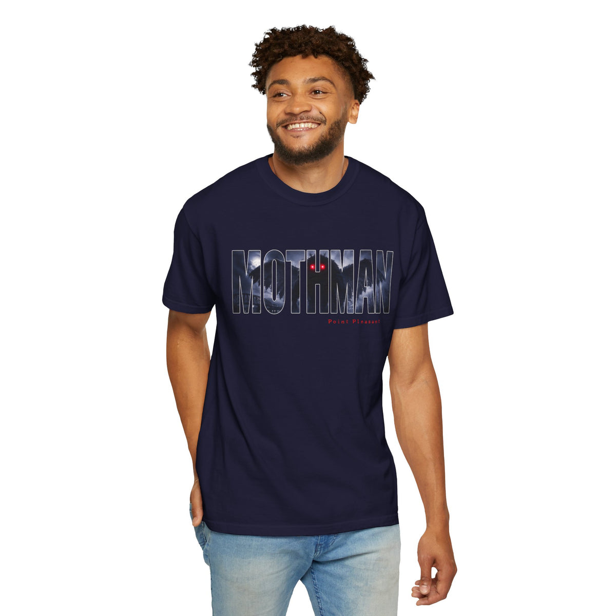 MOTHMAN LURKS Unisex Garment-Dyed T-shirt