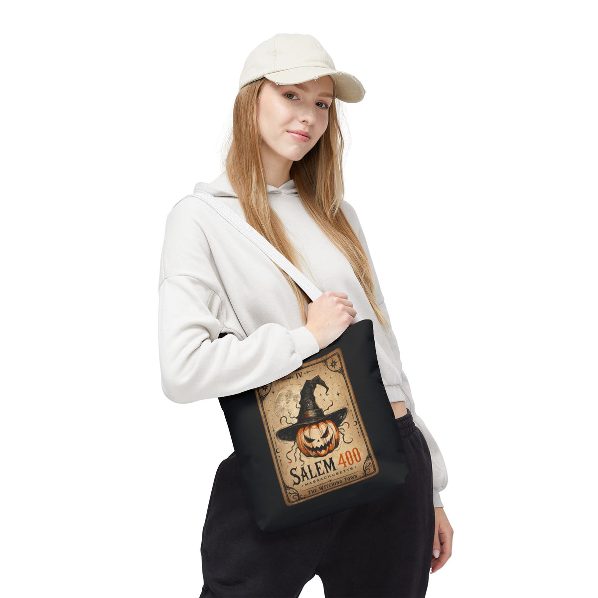 PUNKIN TAROT Tote Bag (AOP) – alternate view | SalemFootsteps