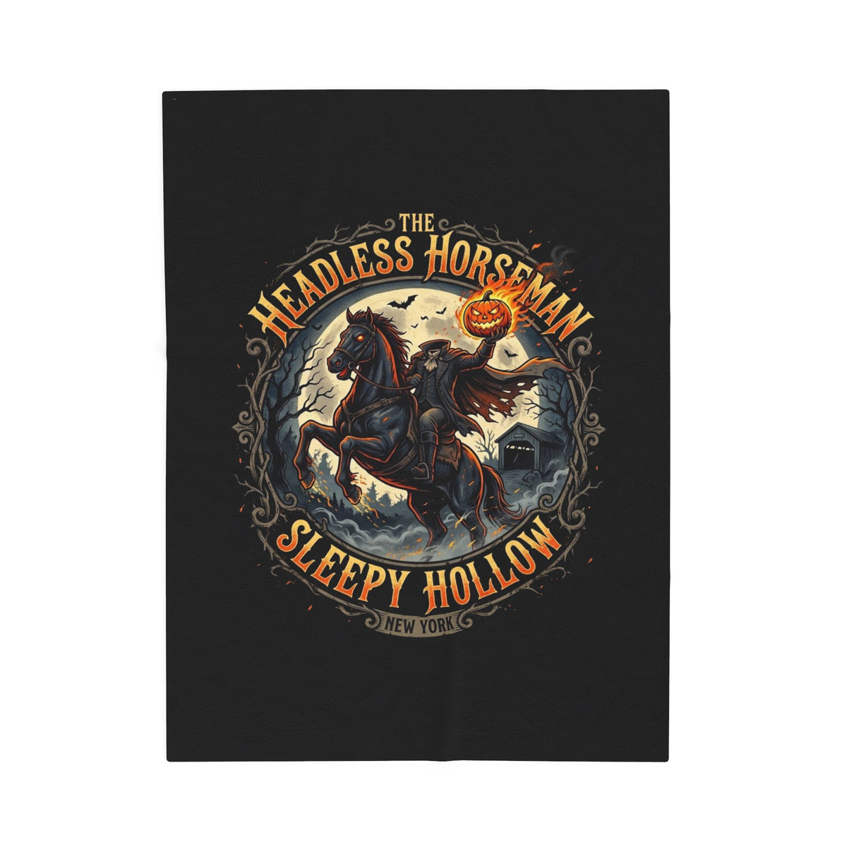 HEADLESS HORSEMAN Velveteen Plush Blanket