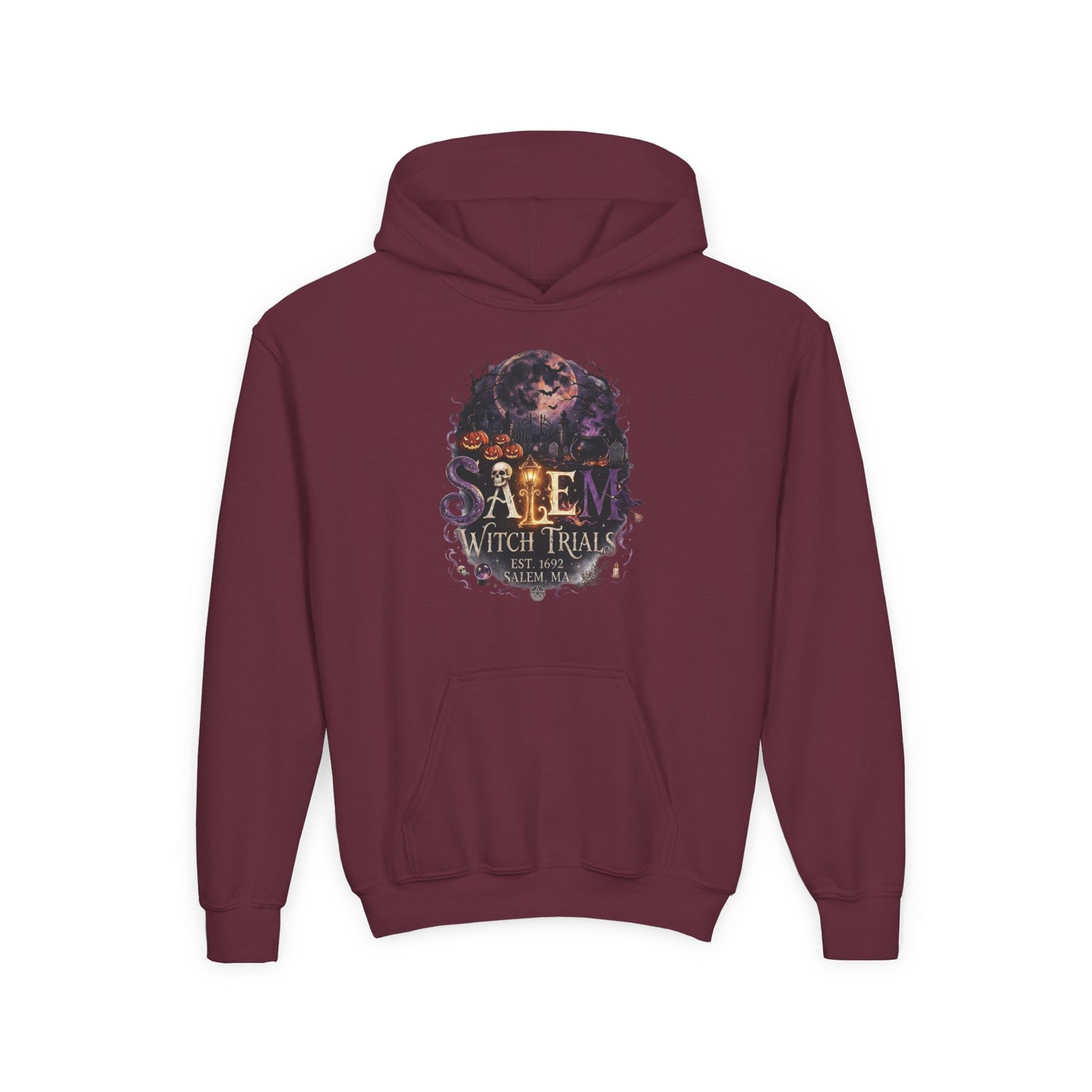 SALEM WITCH TRIALS Youth Heavy Blend Hooded Sweatshirt
