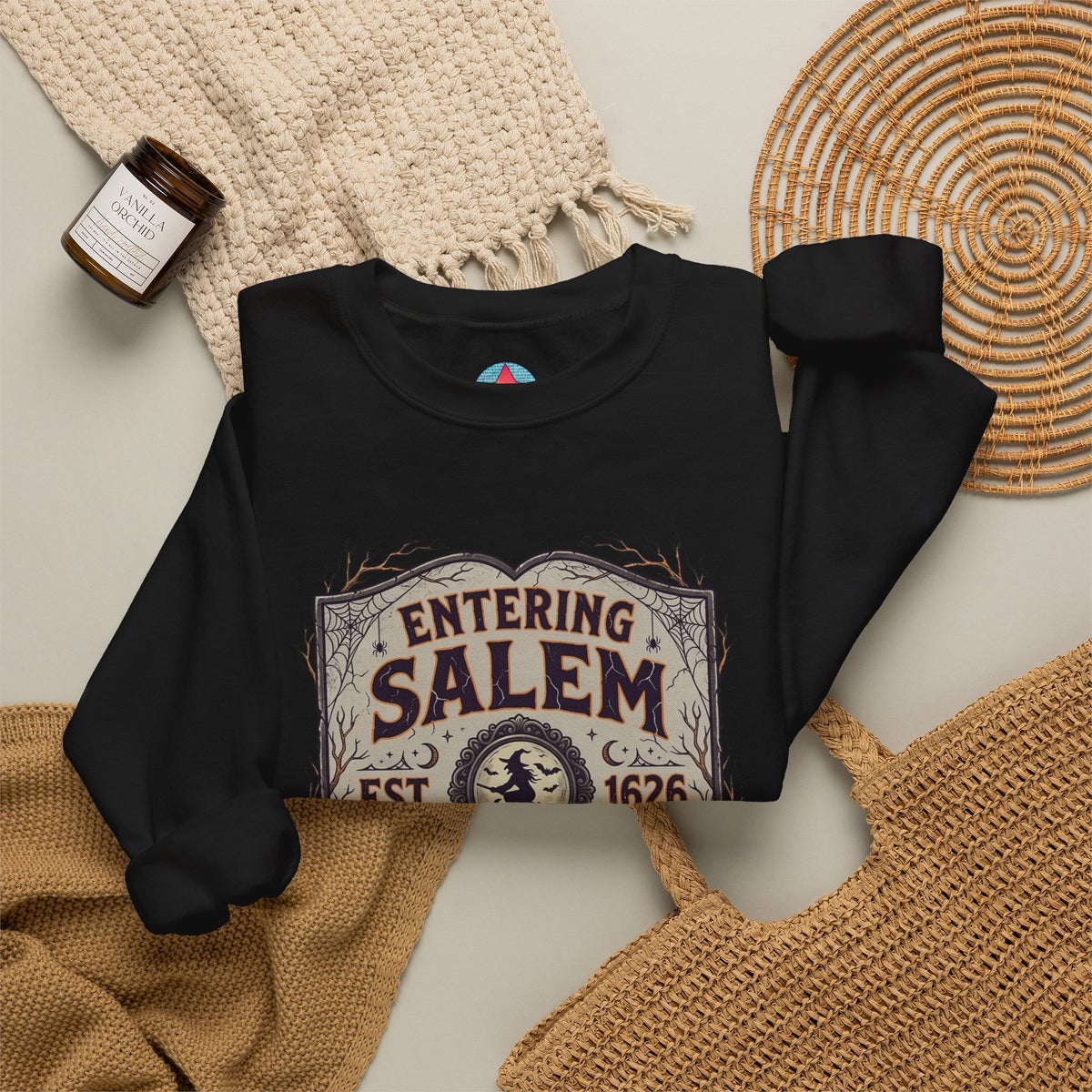Spooky Entering Salem Unisex Heavy Blend™ Crewneck Sweatshirt