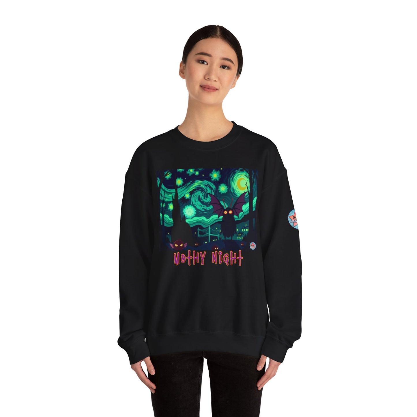 Moth Night Unisex Heavy Blend™ Crewneck Sweatshirt