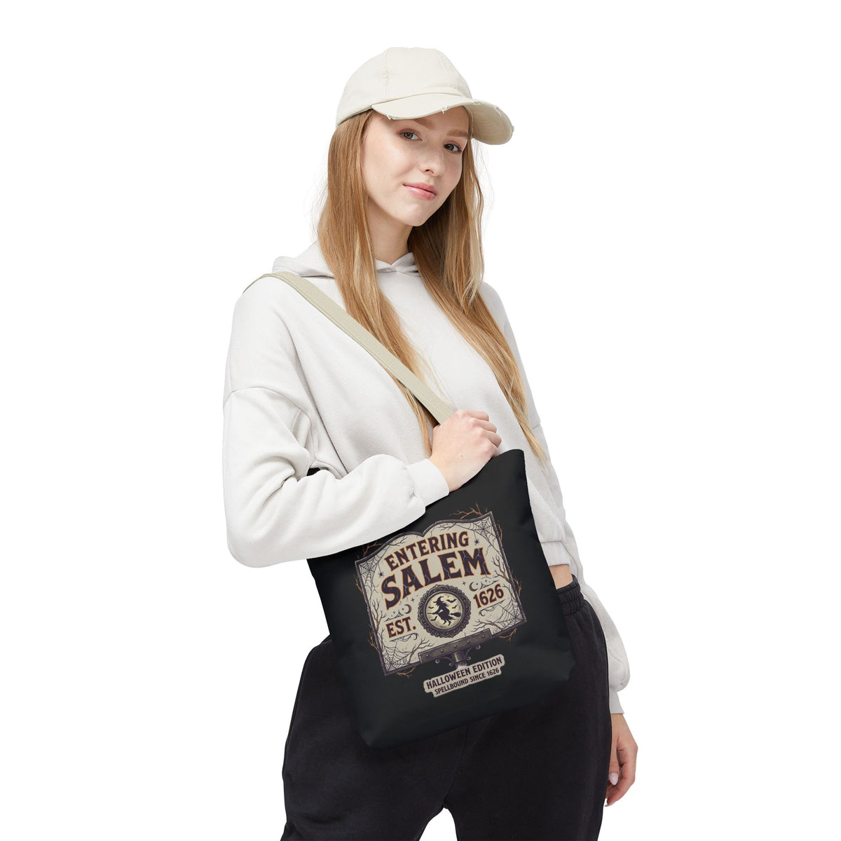Spooky Entering Salem Tote Bag (AOP)