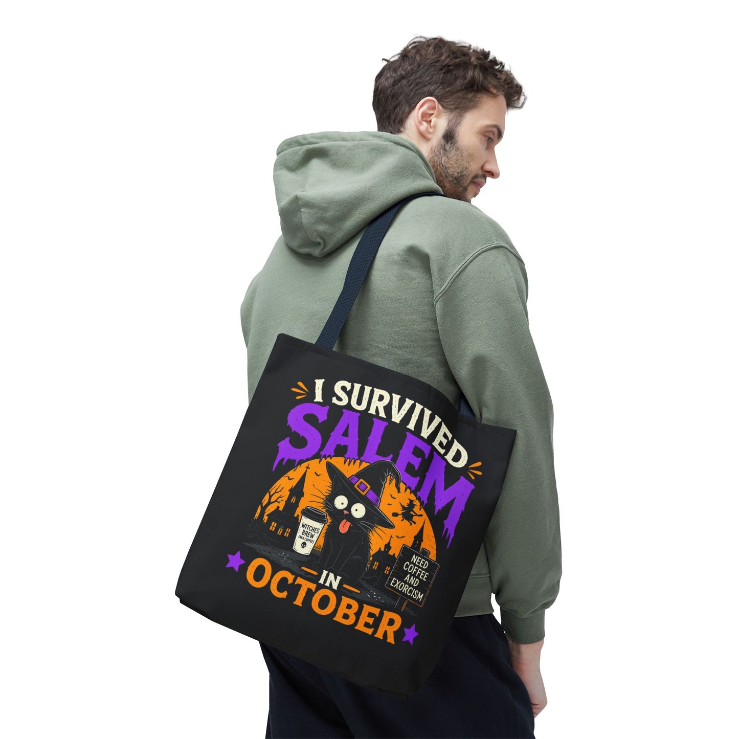Survived Salem Cat - Tote Bag (AOP)