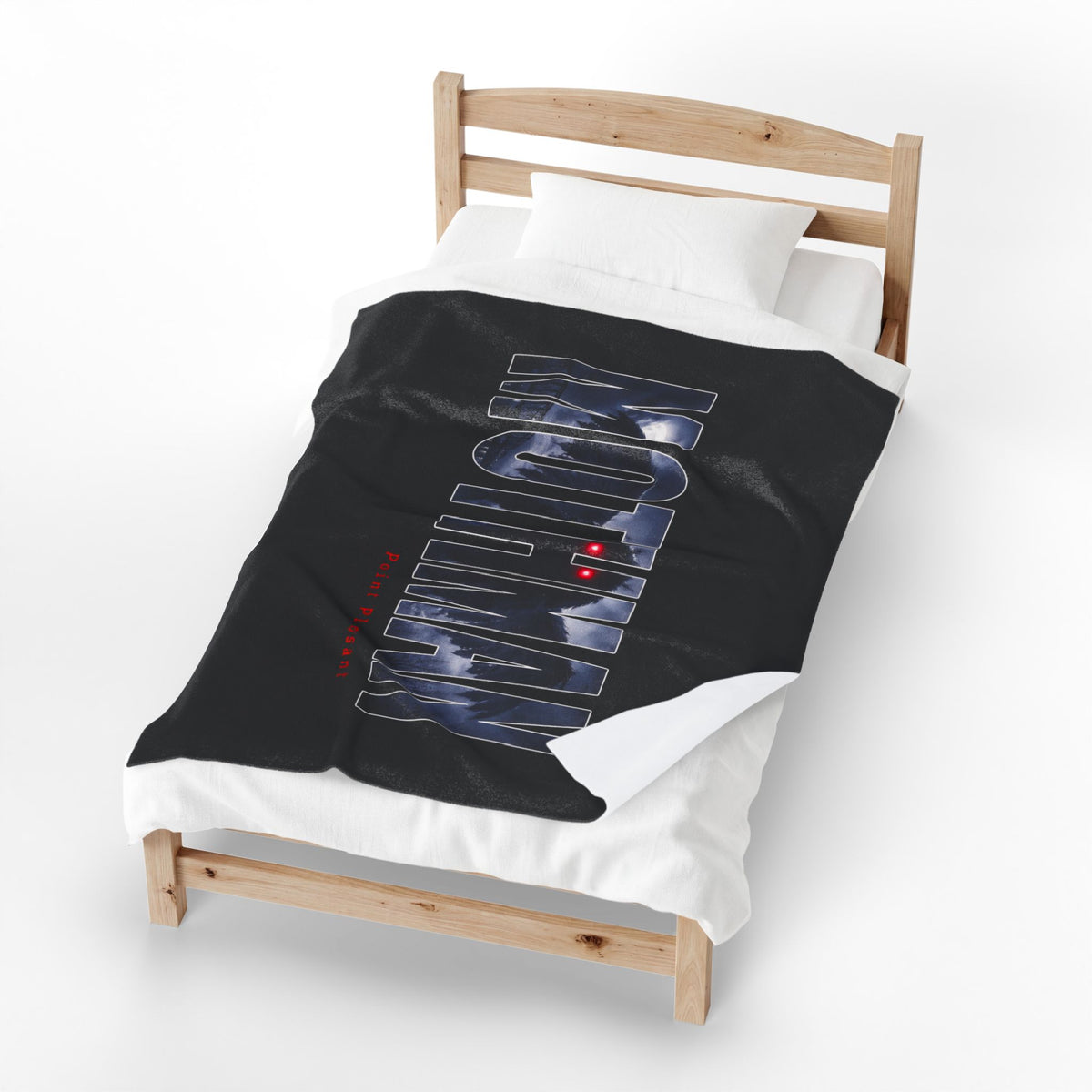 MOTHMAN LURKS Velveteen Plush Blanket