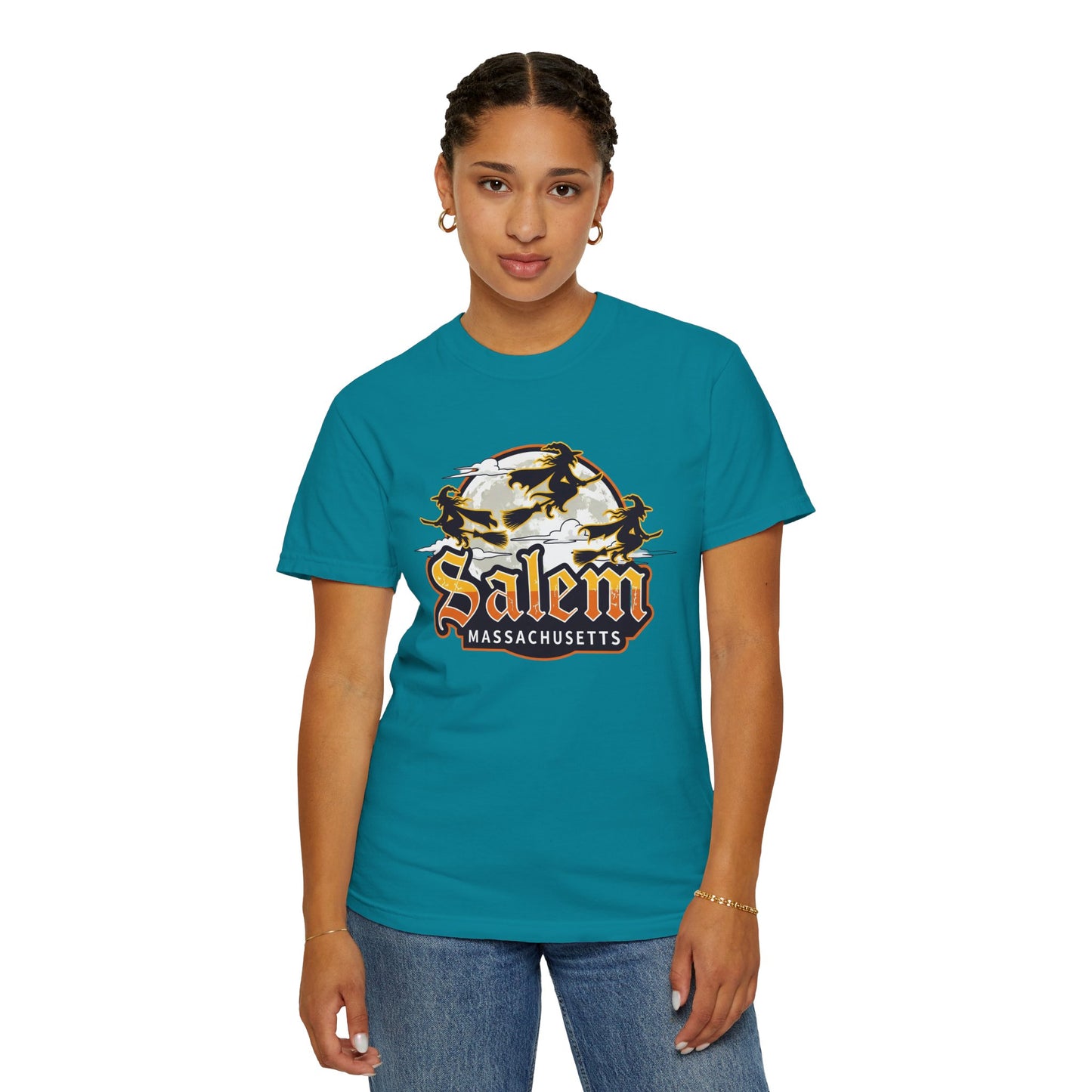 SALEM LOGO Unisex Garment-Dyed T-shirt