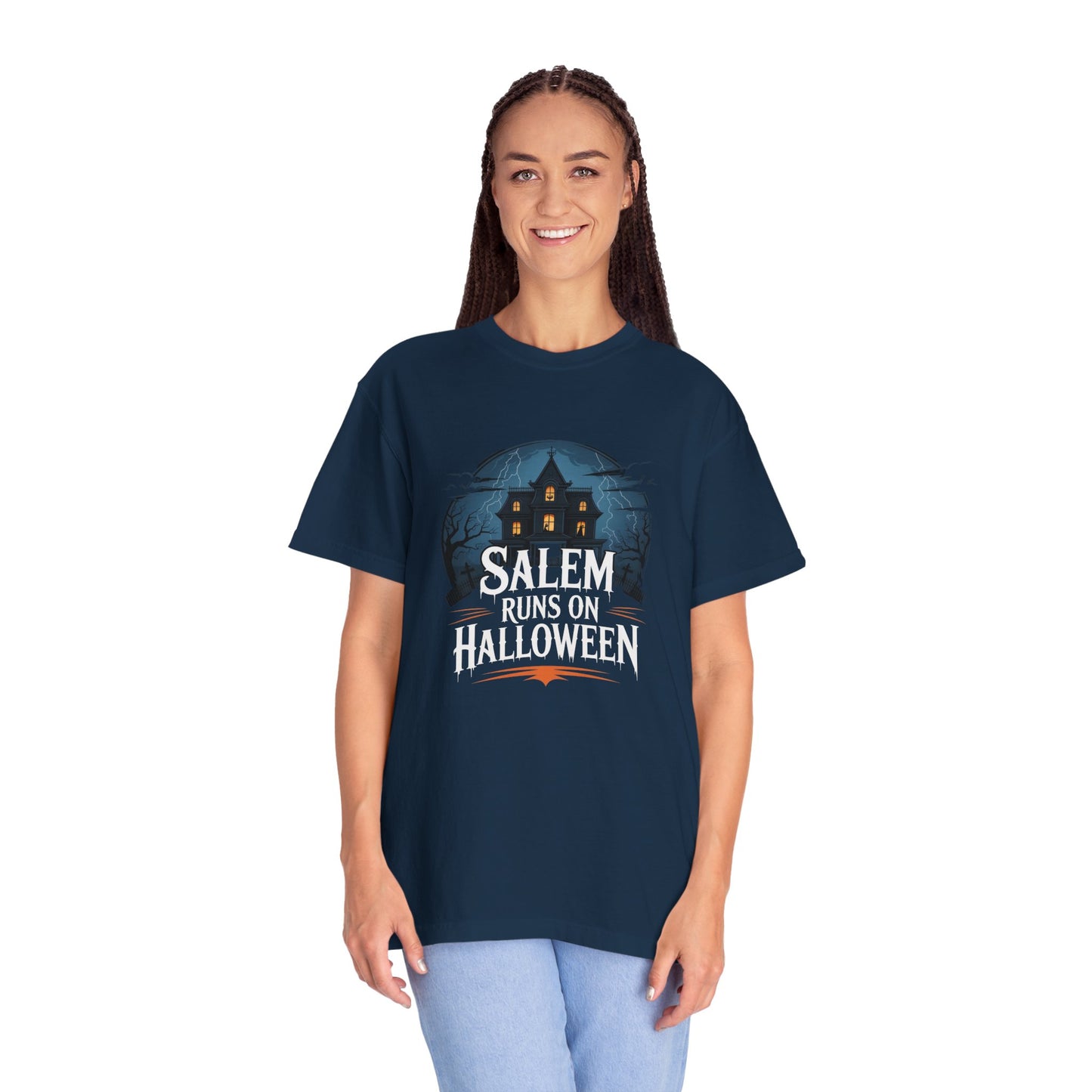Salem Runs on Halloween Tee (2 Colors)