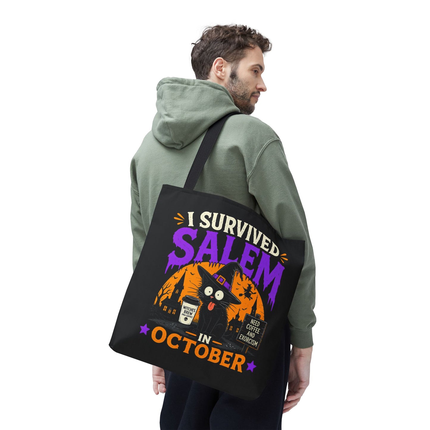 Survived Salem Cat - Tote Bag (AOP)