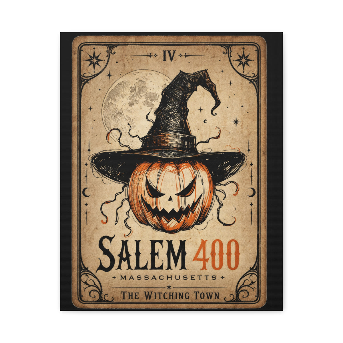 SALEM TAROT Matte Canvas, Stretched, 1.25" – Salem – alternate view | SalemFootsteps