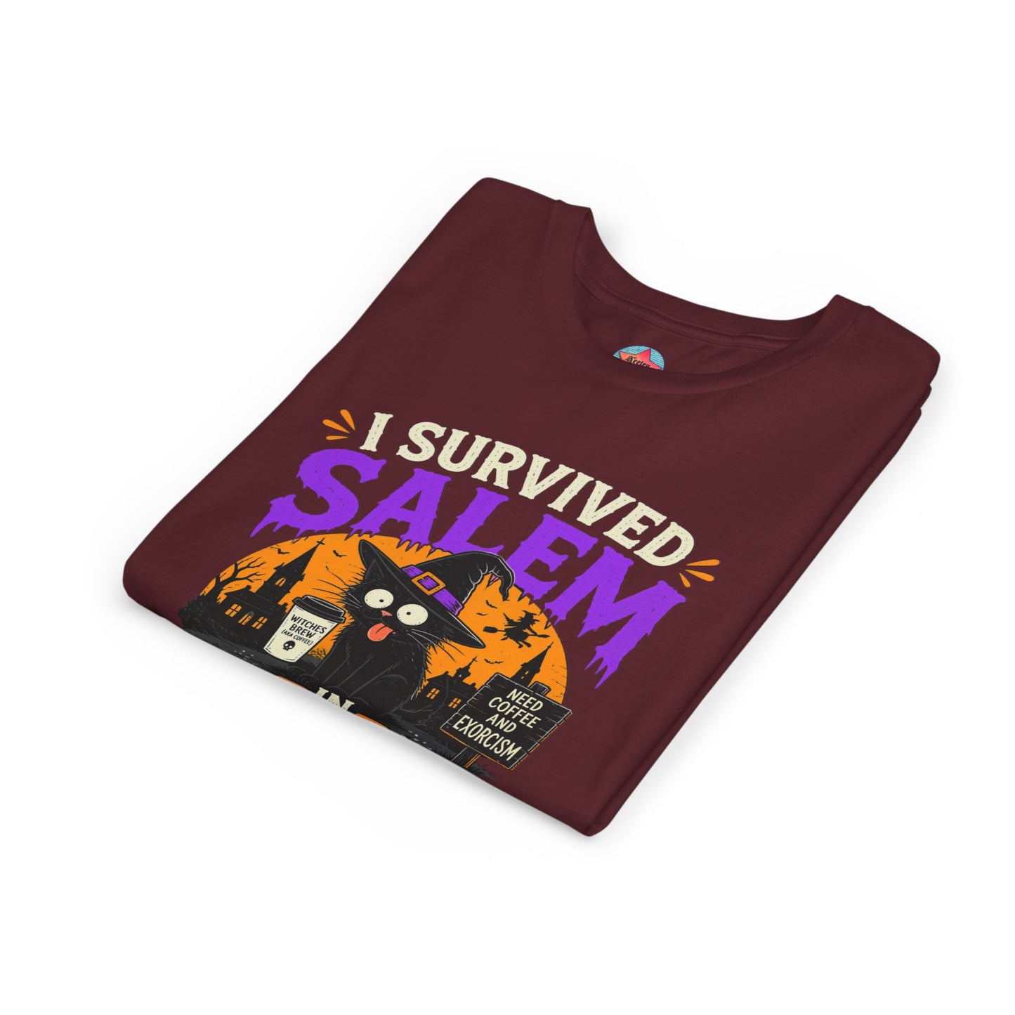 Survived Salem Cat - Youth Short Sleeve Tee