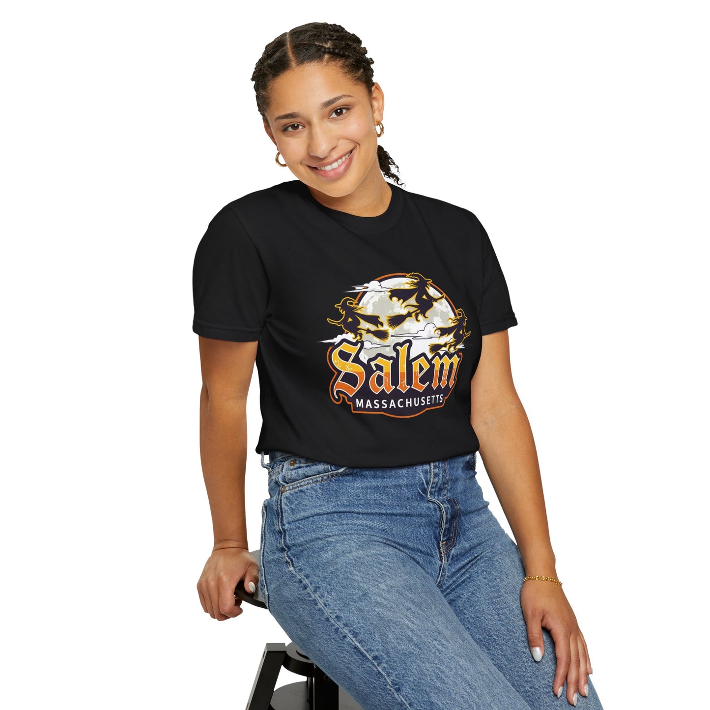 SALEM LOGO Unisex Garment-Dyed T-shirt