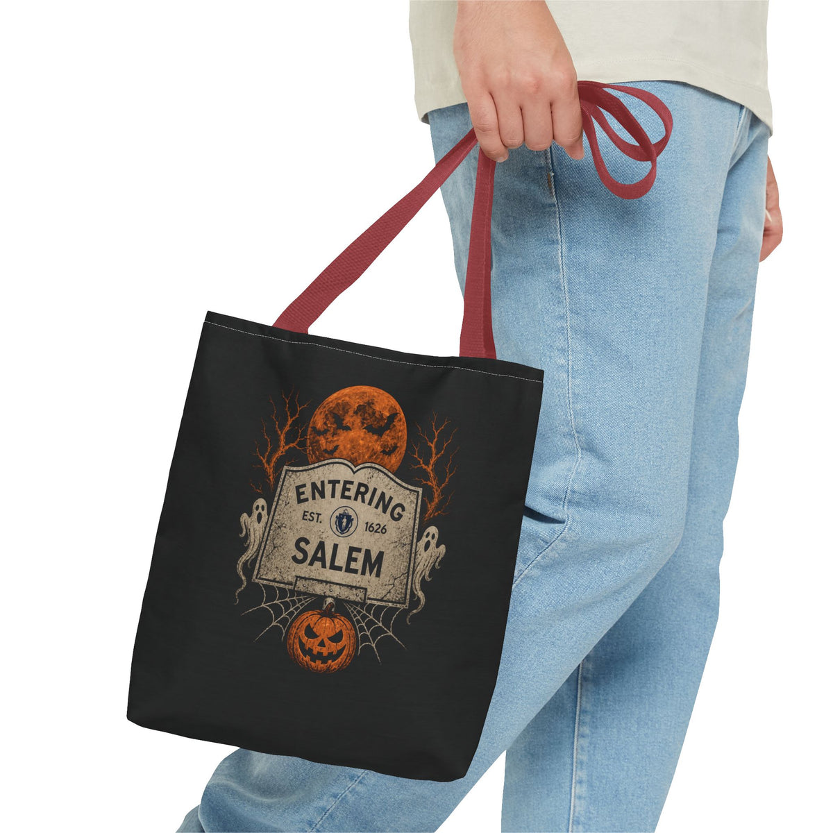 Halloween Entering Salem Tote Bag (AOP)