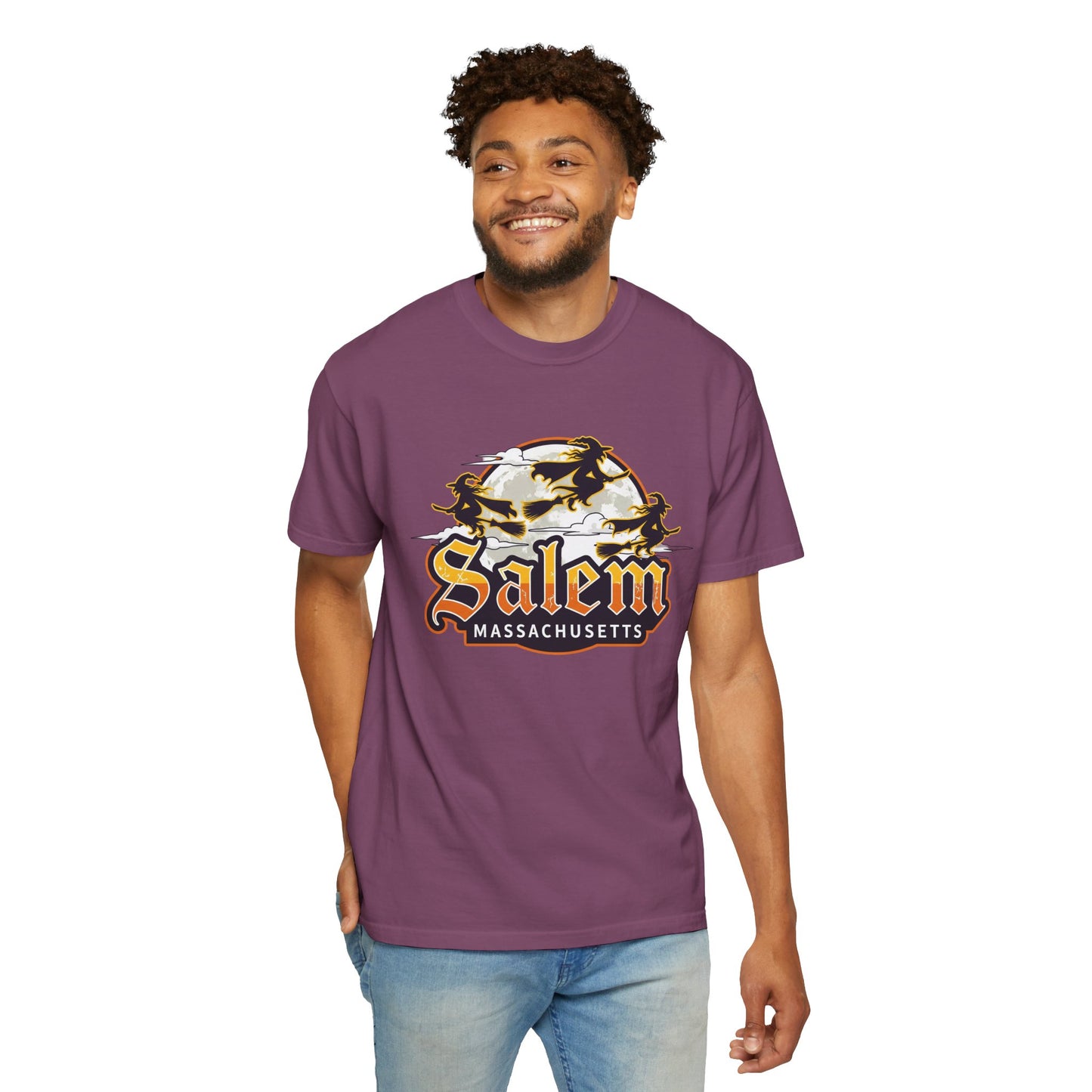 SALEM LOGO Unisex Garment-Dyed T-shirt
