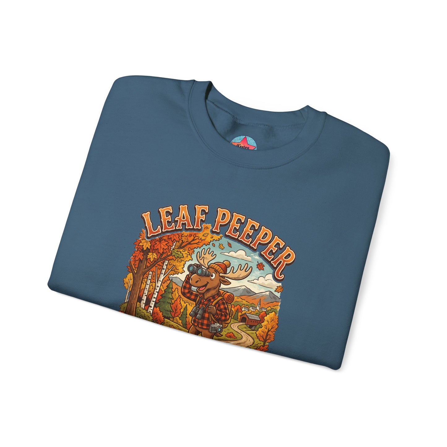 Leaf Peeper Moose - Unisex Heavy Blend™ Crewneck Sweatshirt