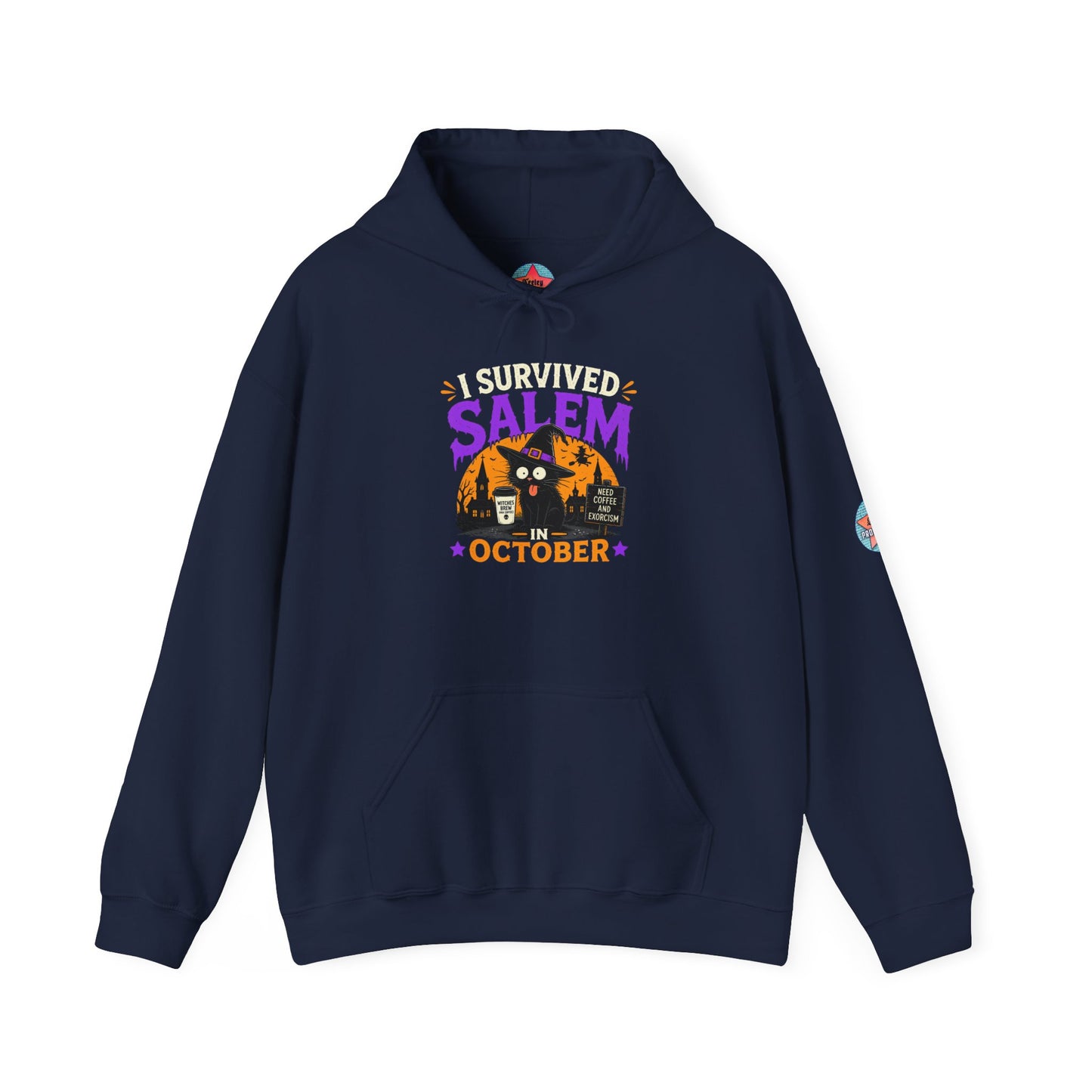 Survived Salem Cat - Unisex Heavy Blend™ Hooded Sweatshirt