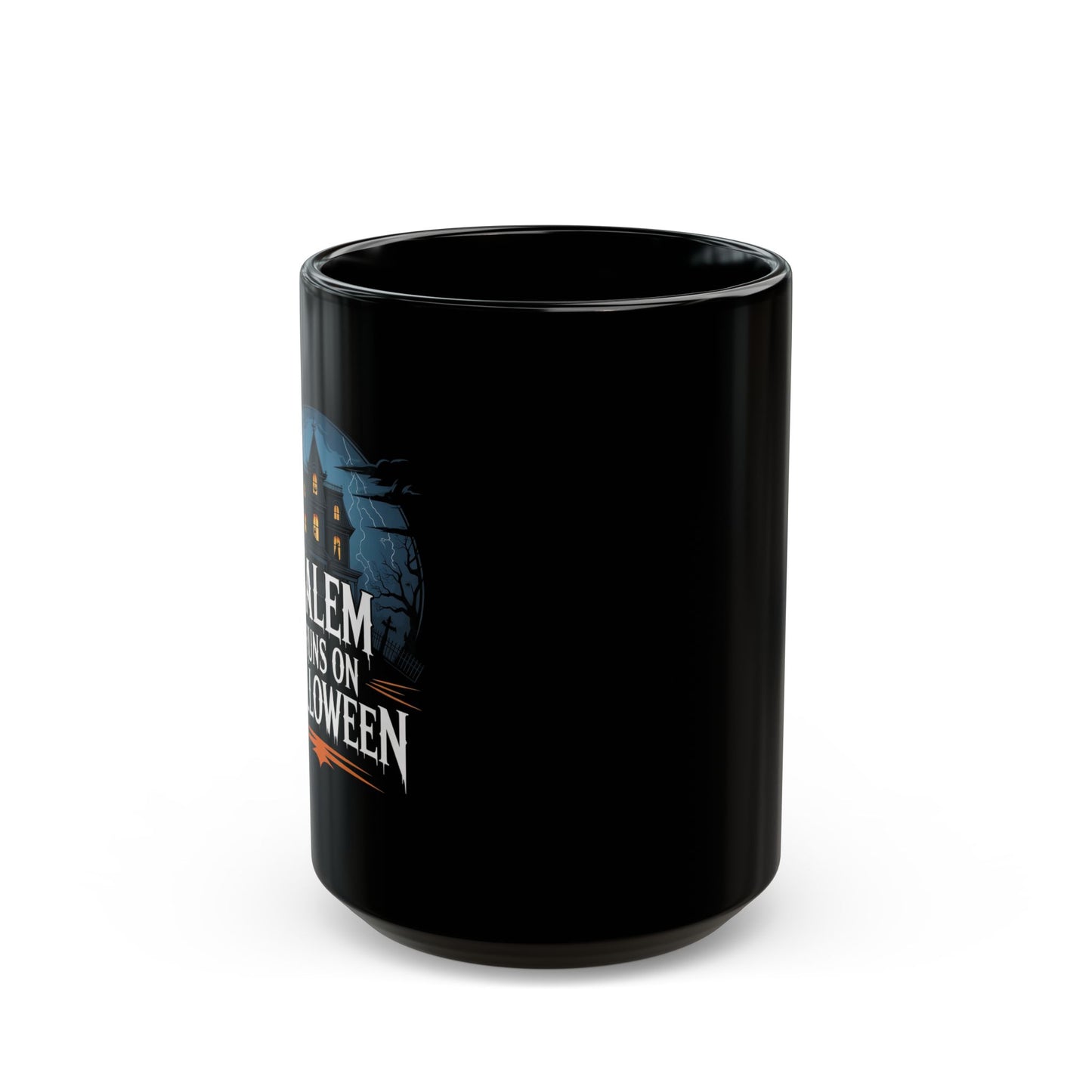 Salem Runs on Halloween Black Mug (11oz, 15oz)