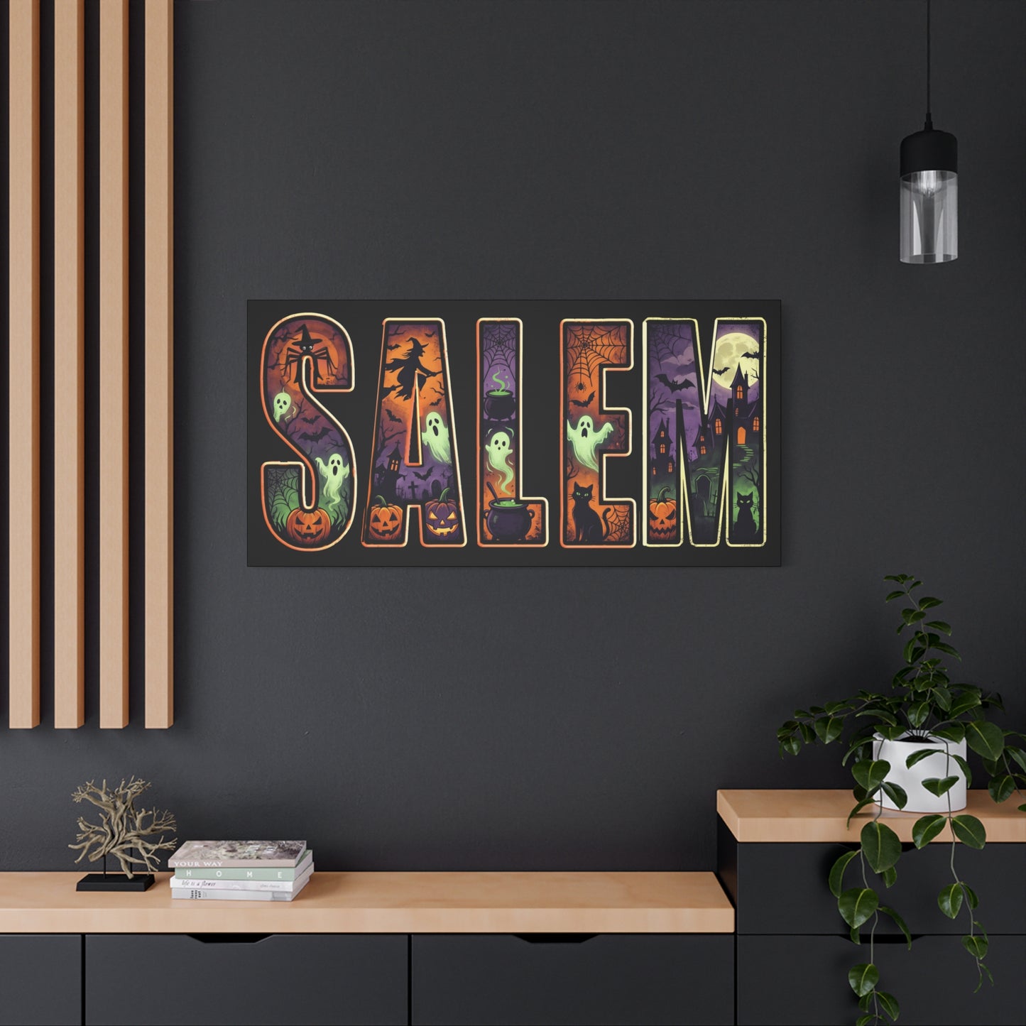 SALEM SPOOKY Matte Canvas, Stretched, 1.25"