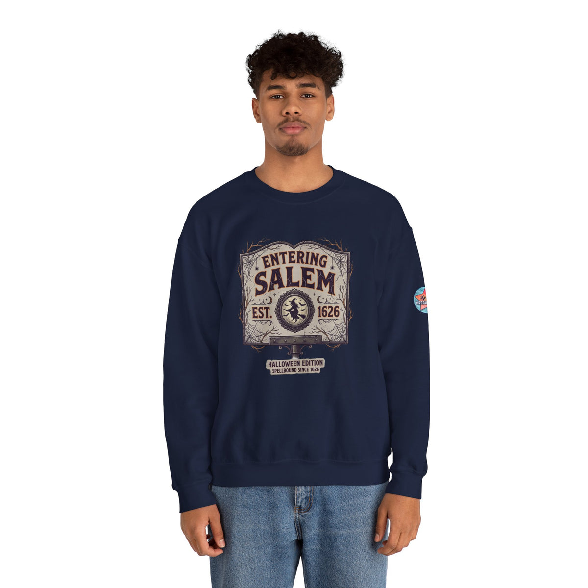 Spooky Entering Salem Unisex Heavy Blend™ Crewneck Sweatshirt