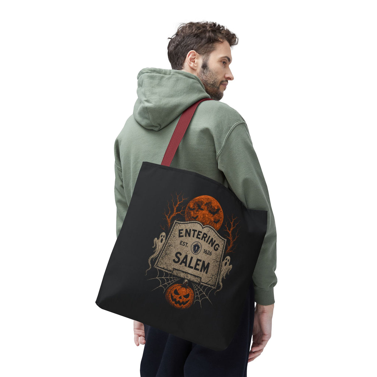Halloween Entering Salem Tote Bag (AOP)