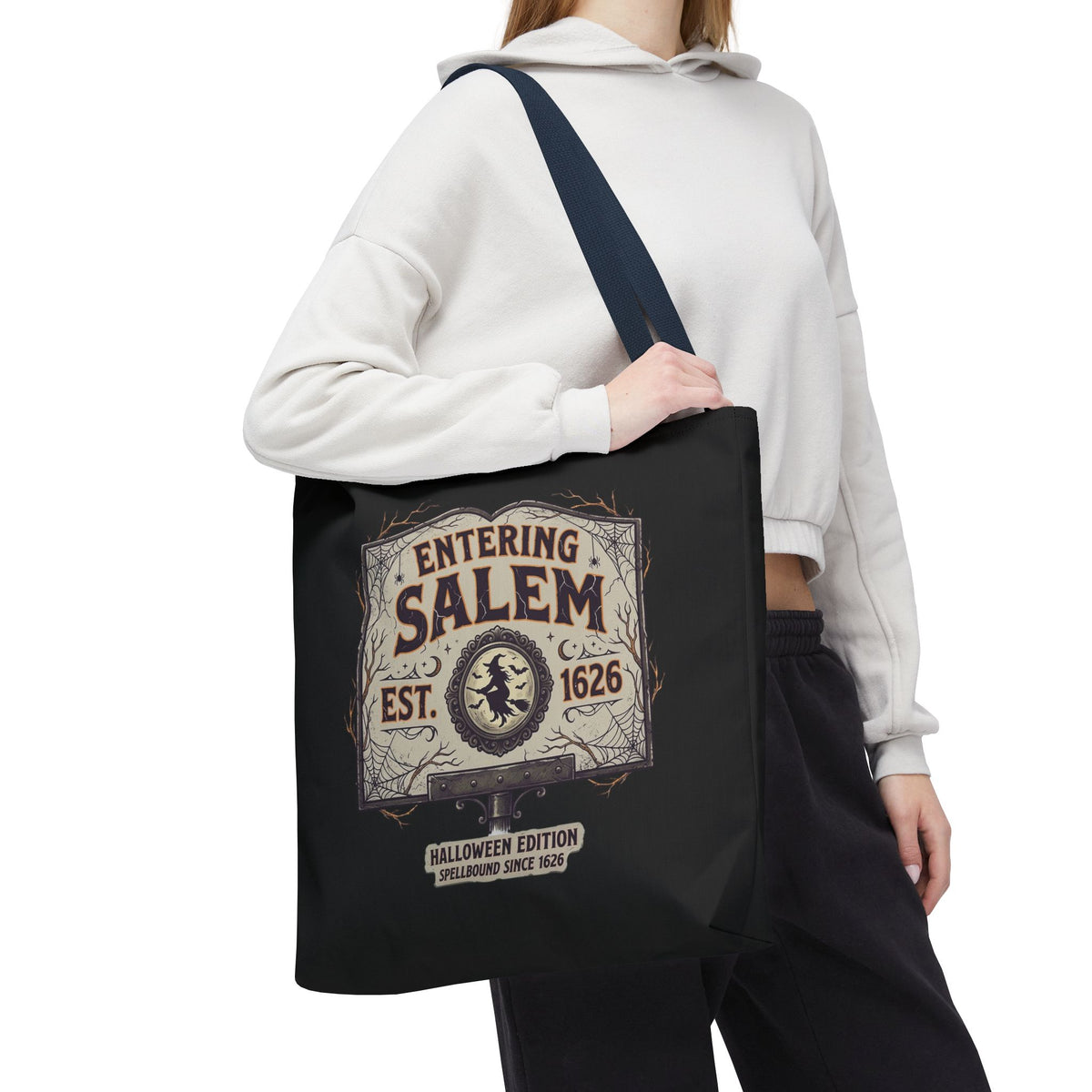 Spooky Entering Salem Tote Bag (AOP)
