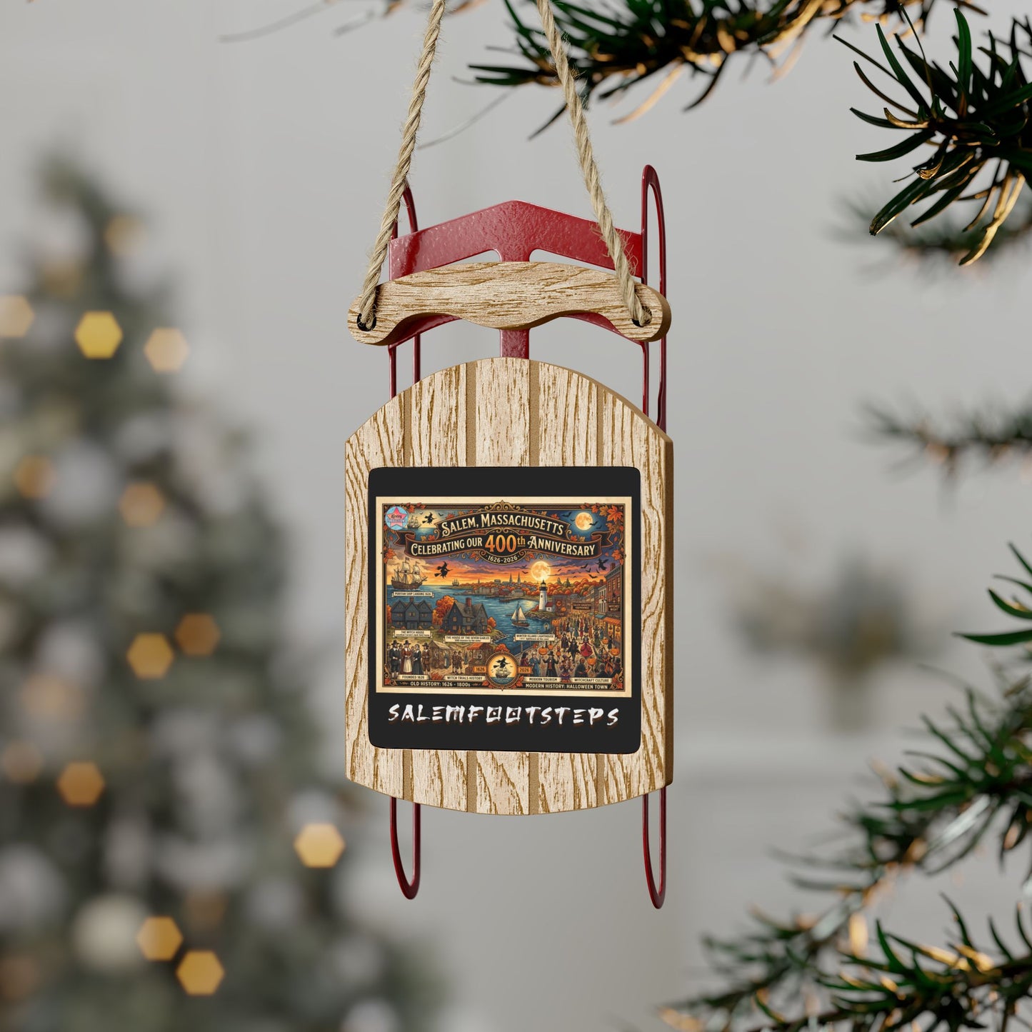 SALEM 400 Sled Ornaments