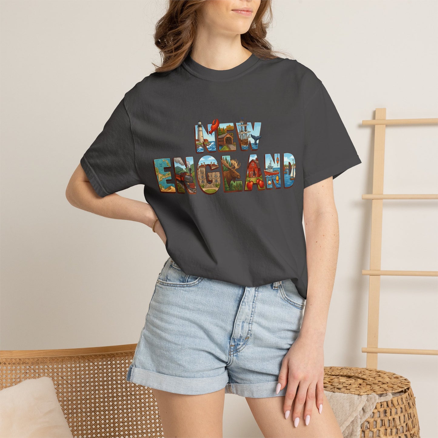 NEW ENGLAND Unisex Garment-Dyed T-shirt