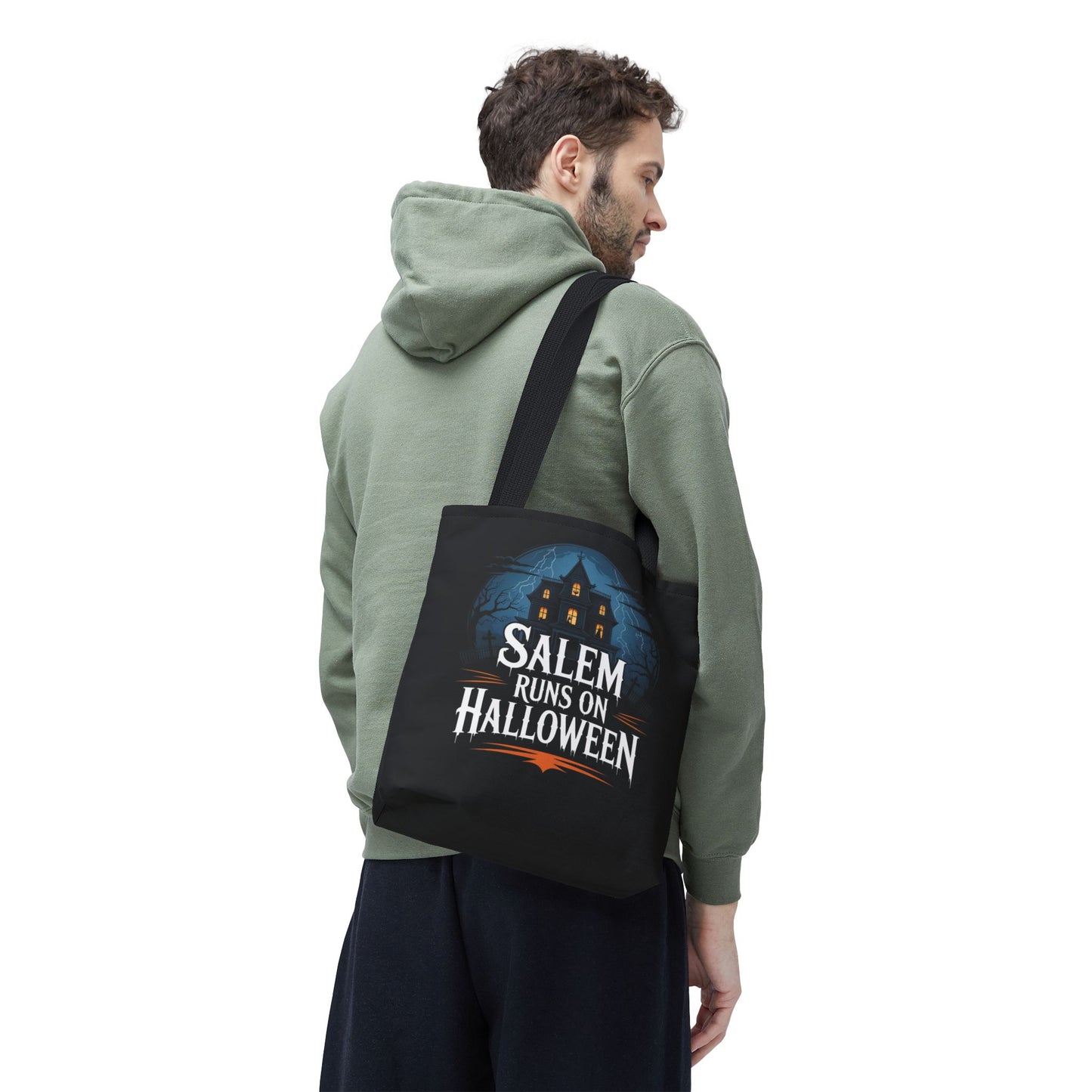 Salem Runs on Halloween Tote Bag (AOP)