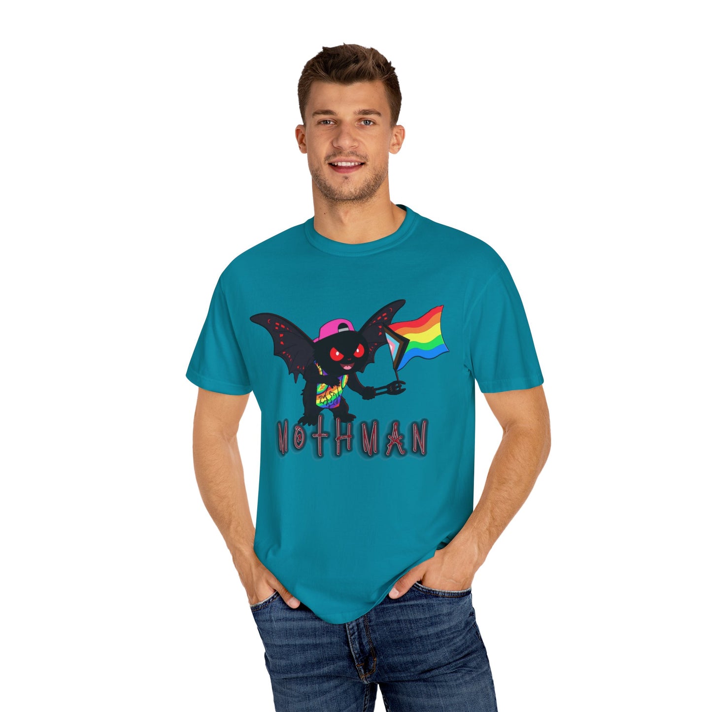 Limited Release Pride Mothman - Unisex Garment-Dyed T-shirt