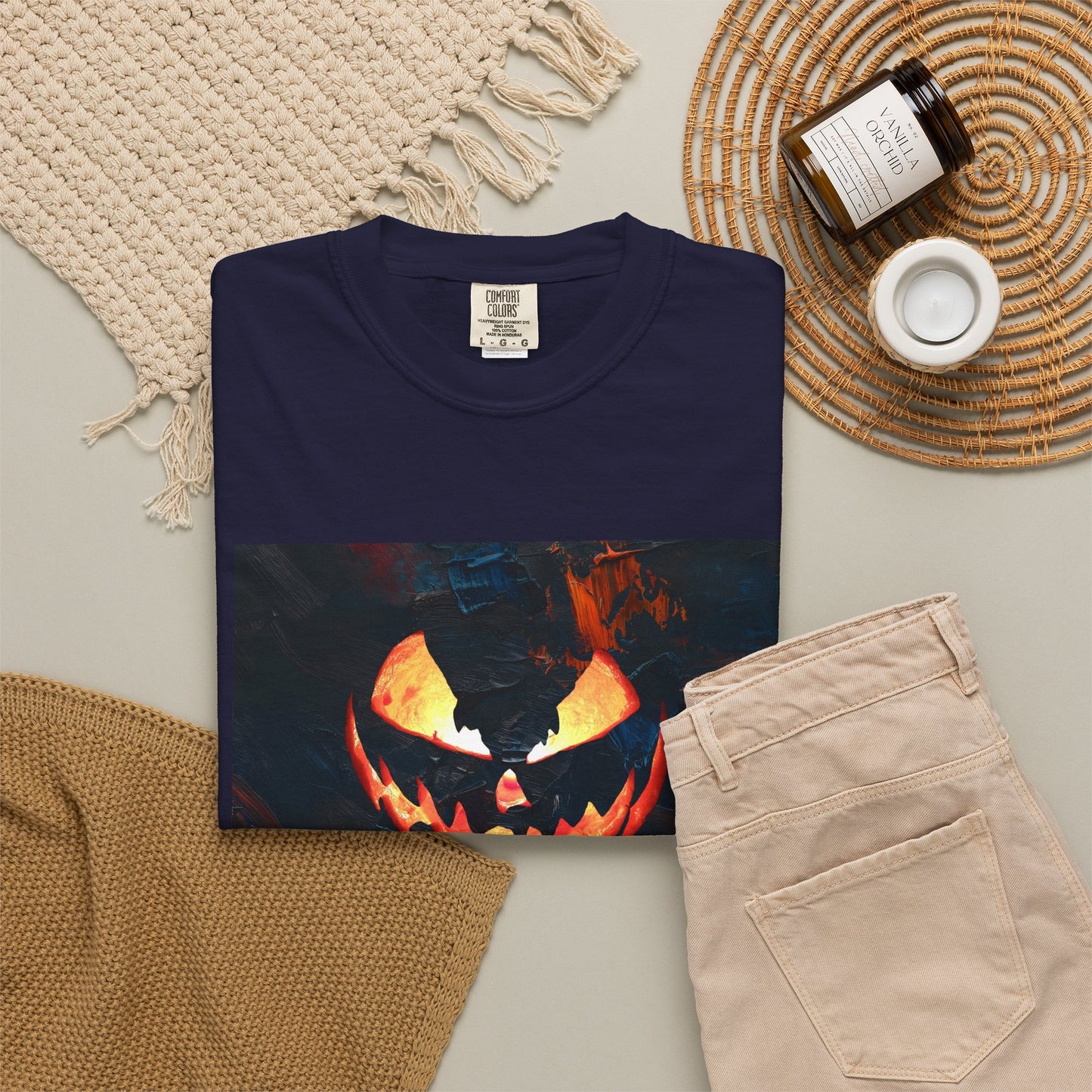 MIDNIGHT PUMPKIN Unisex Garment-Dyed T-shirt