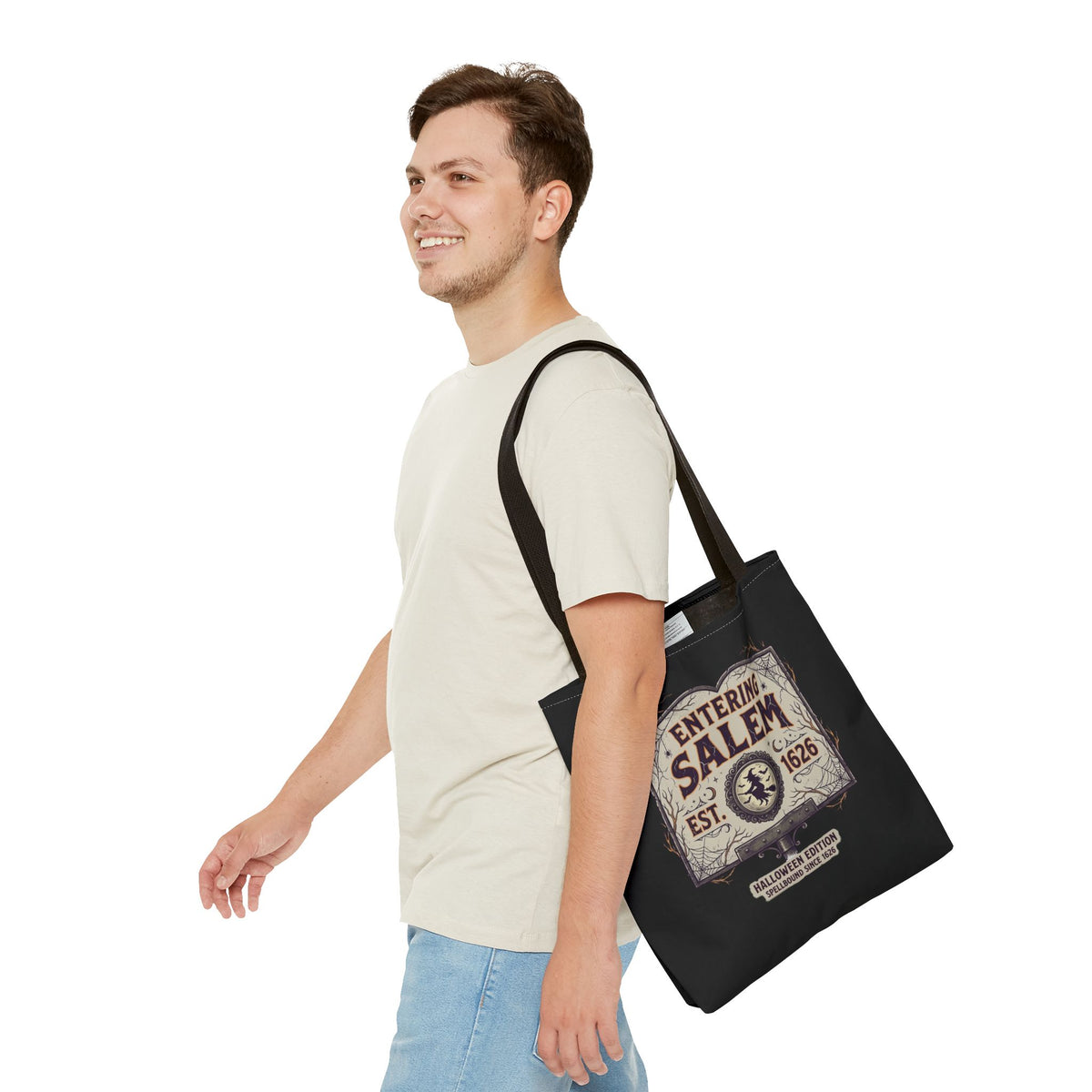 Spooky Entering Salem Tote Bag (AOP)