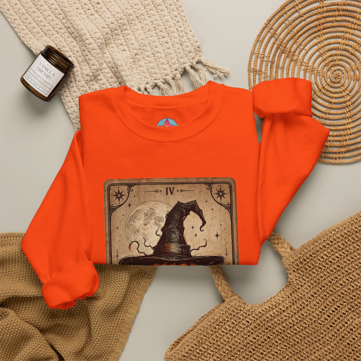 PUNKIN TAROT Unisex Heavy Blend™ Crewneck Sweatshirt – alternate view | SalemFootsteps